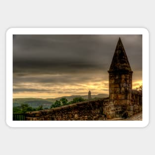 William Wallace Monument From Stirling Bridge Sticker